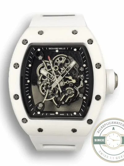 Replica Richard Mille 055 White Ceramic - Swiss-Made Clone Watch