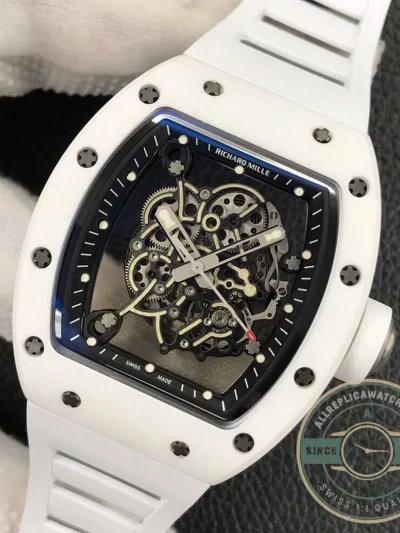Replica Richard Mille 055 White Ceramic - Premium Super Clone Watch