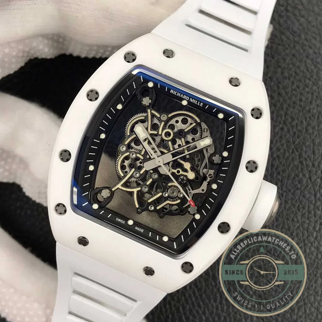 Replica Richard Mille 055 White Ceramic - Premium Super Clone Watch