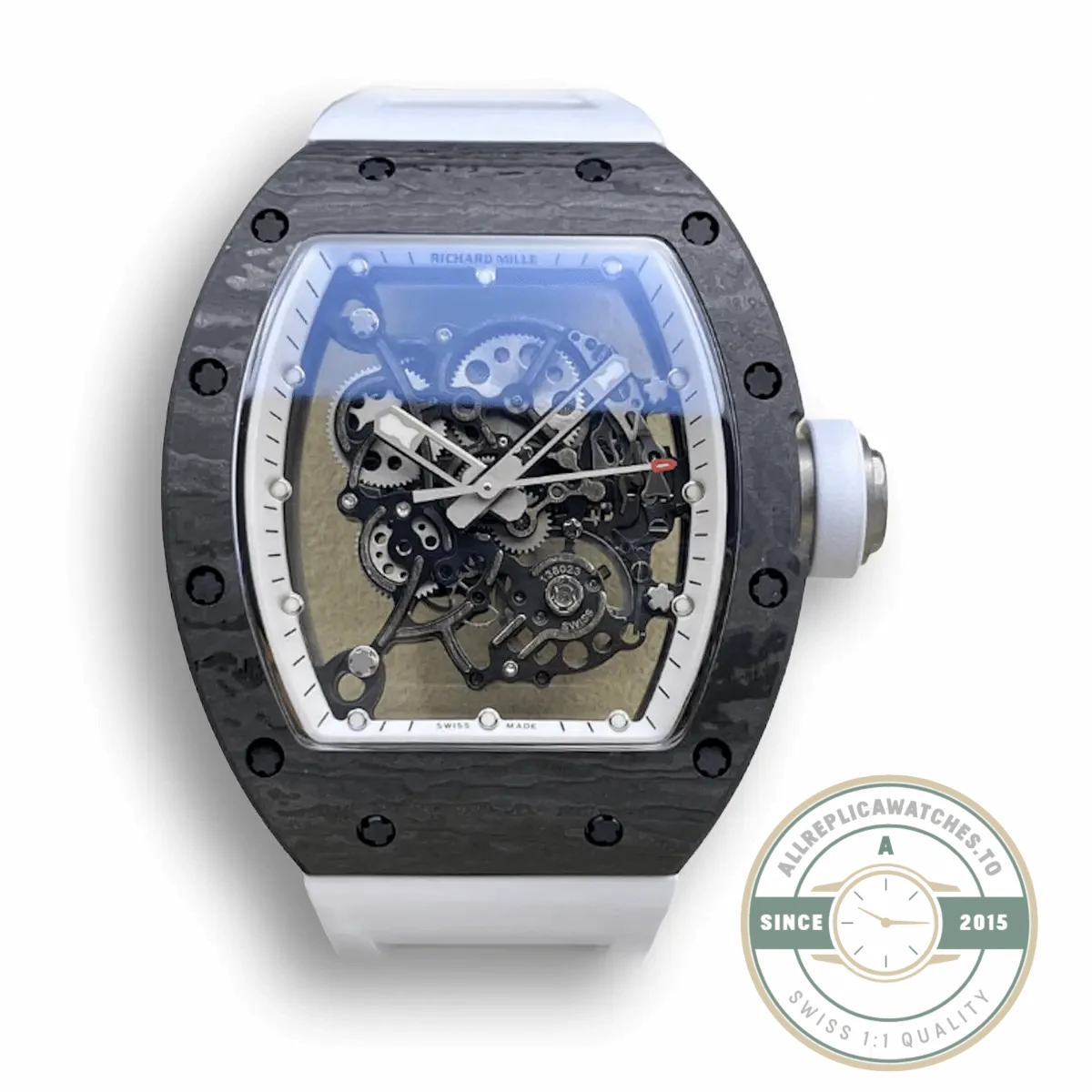 Replica Richard Mille 055 White Strap - Best Quality Replica Watch