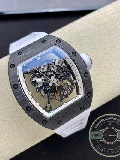 Replica Richard Mille 055 White Strap - 1:1 Swiss Replica Watch