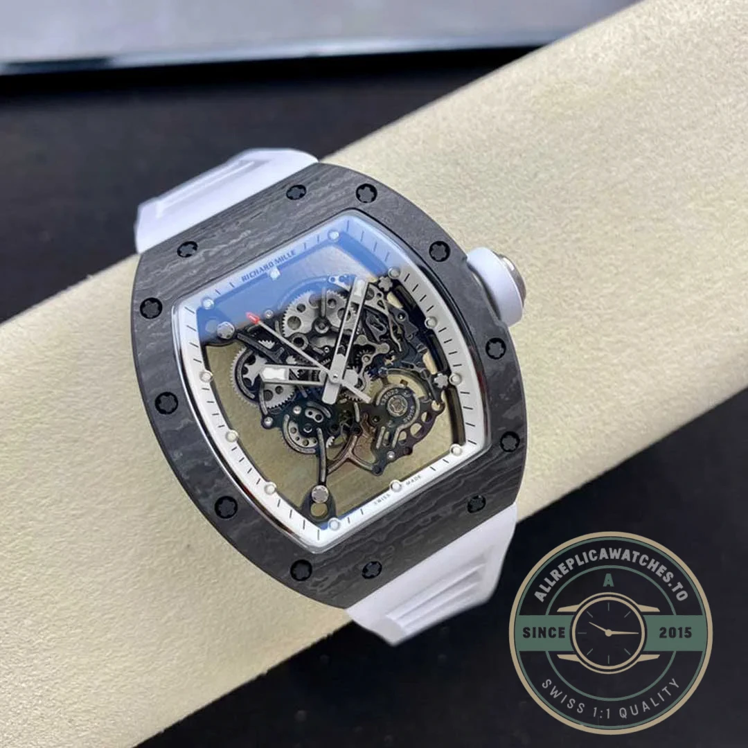 Replica Richard Mille 055 White Strap - 1:1 Swiss Replica Watch