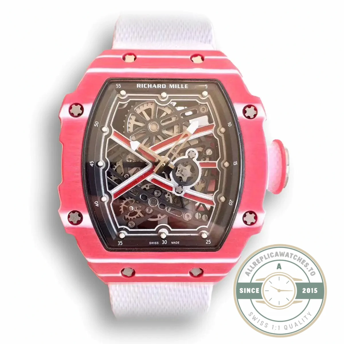 Replica Richard Mille 067-02 Eta8215 Red Forge Carbon Bezel - Affordable Luxury Replica Timepiece