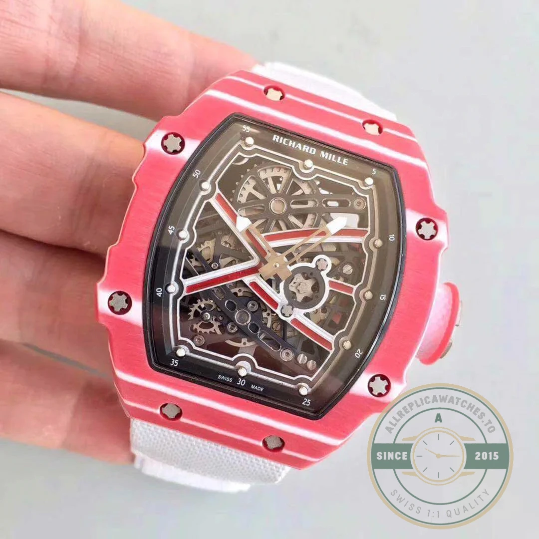 Replica Richard Mille 067-02 Eta8215 Red Forge Carbon Bezel - Budget Luxury Replica Watch