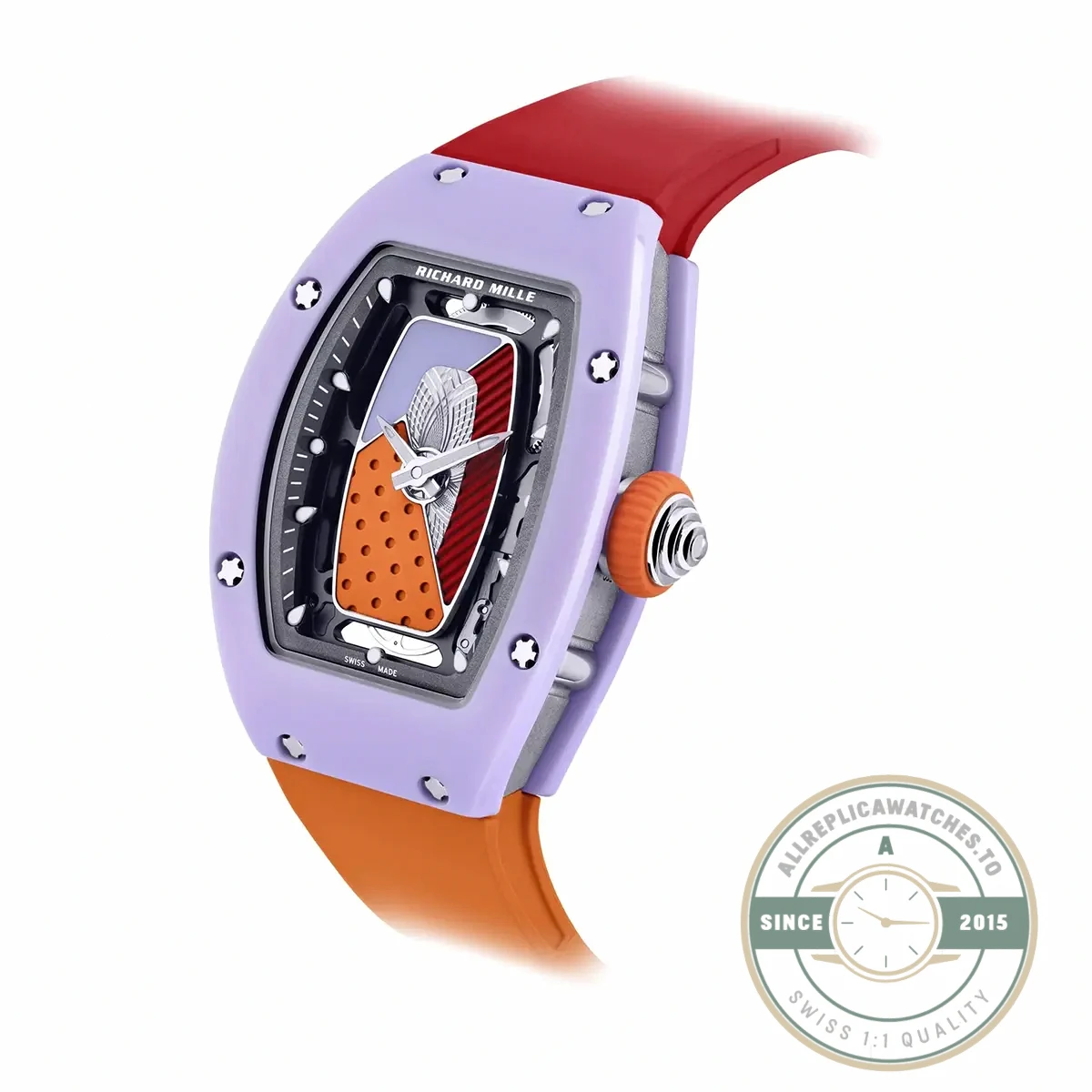 Replica Richard Mille 07-01 Automatic Coloured Ceramics Pastel Lavender Limited Edition - High-Grade Replica Watch