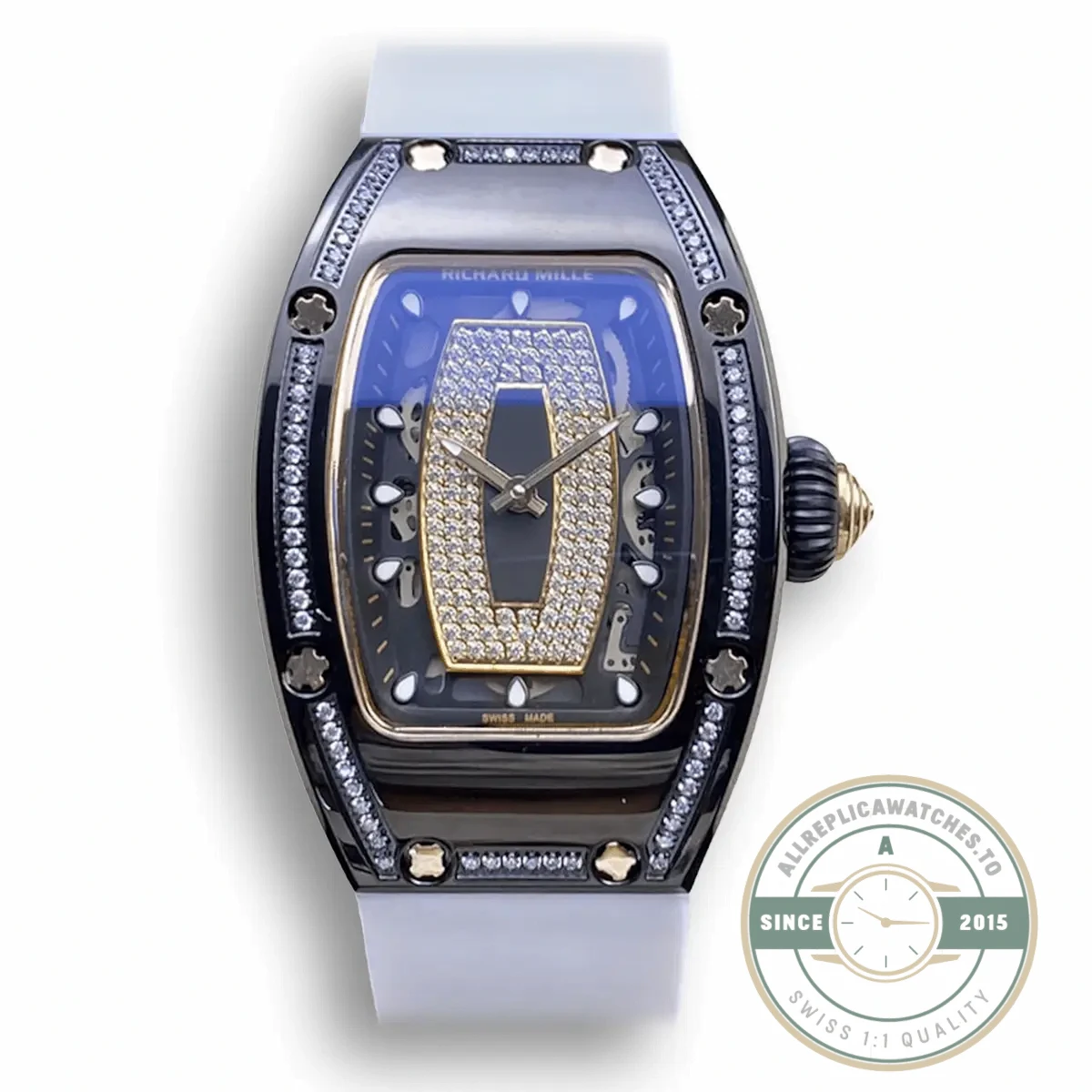 Replica Richard Mille 07-01 Black Ceramic Case - Swiss Movement Replica Watch