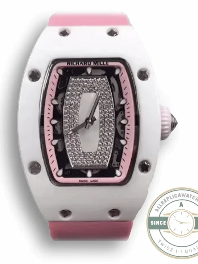 Replica Richard Mille 07-01 Red Dial With Diamonds - 1:1 Swiss Replica Watch