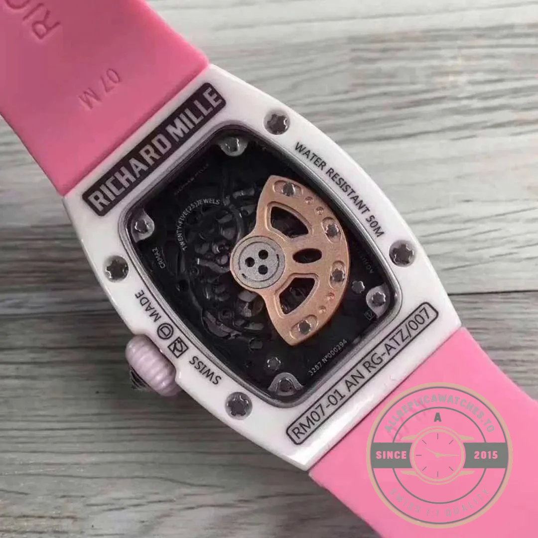 Replica Richard Mille 07-01 Red Dial With Diamonds - Budget Luxury Replica Watch