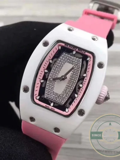Replica Richard Mille 07-01 Red Dial With Diamonds - Factory Super Clone Watch