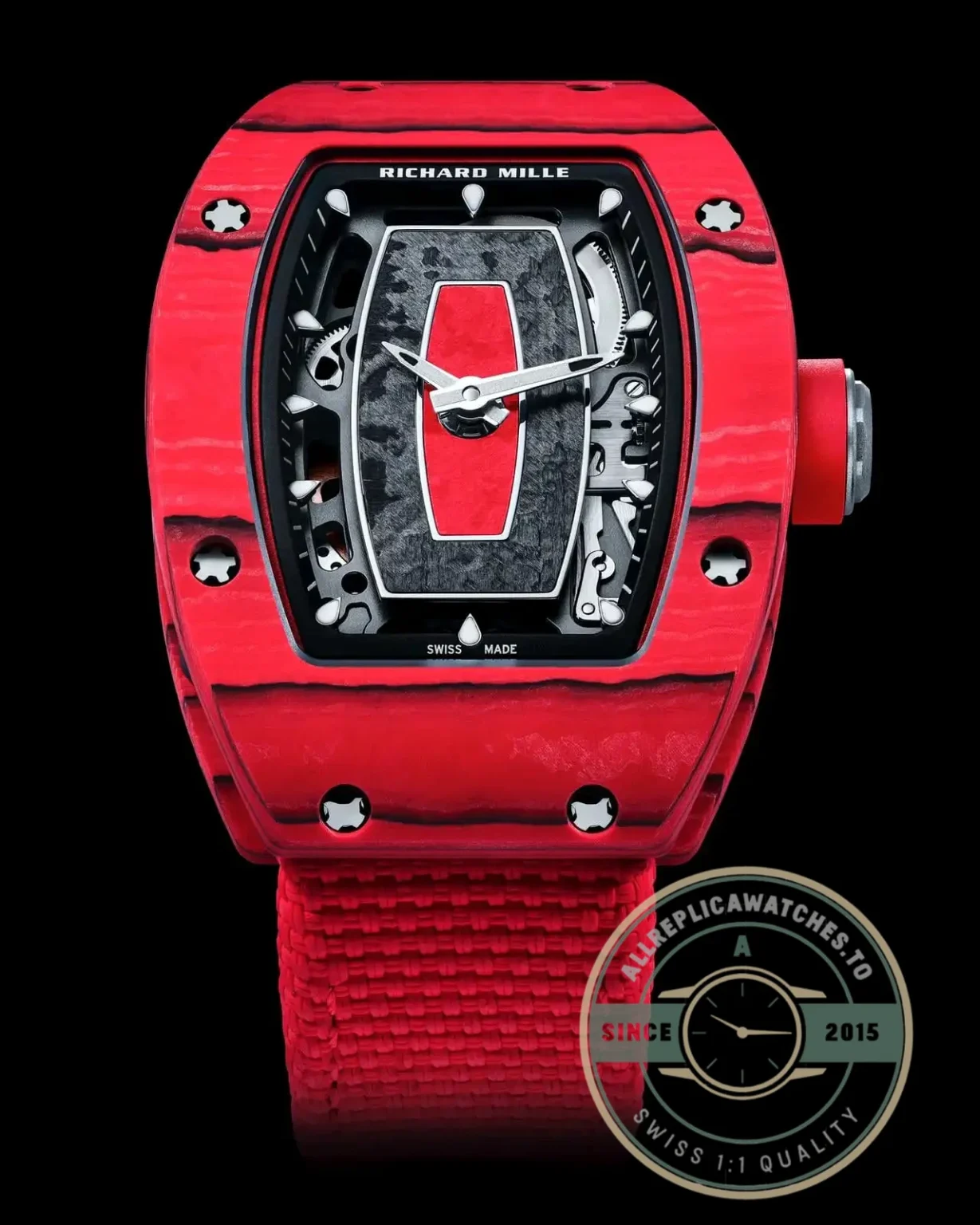 Replica Richard Mille 07-02 Automatic Winding Racing Red Limited Edition - Factory Super Clone Watch