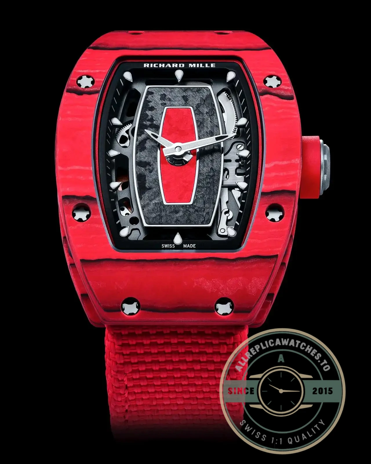 Replica Richard Mille 07-02 Automatic Winding Racing Red Limited Edition - Factory Super Clone Watch