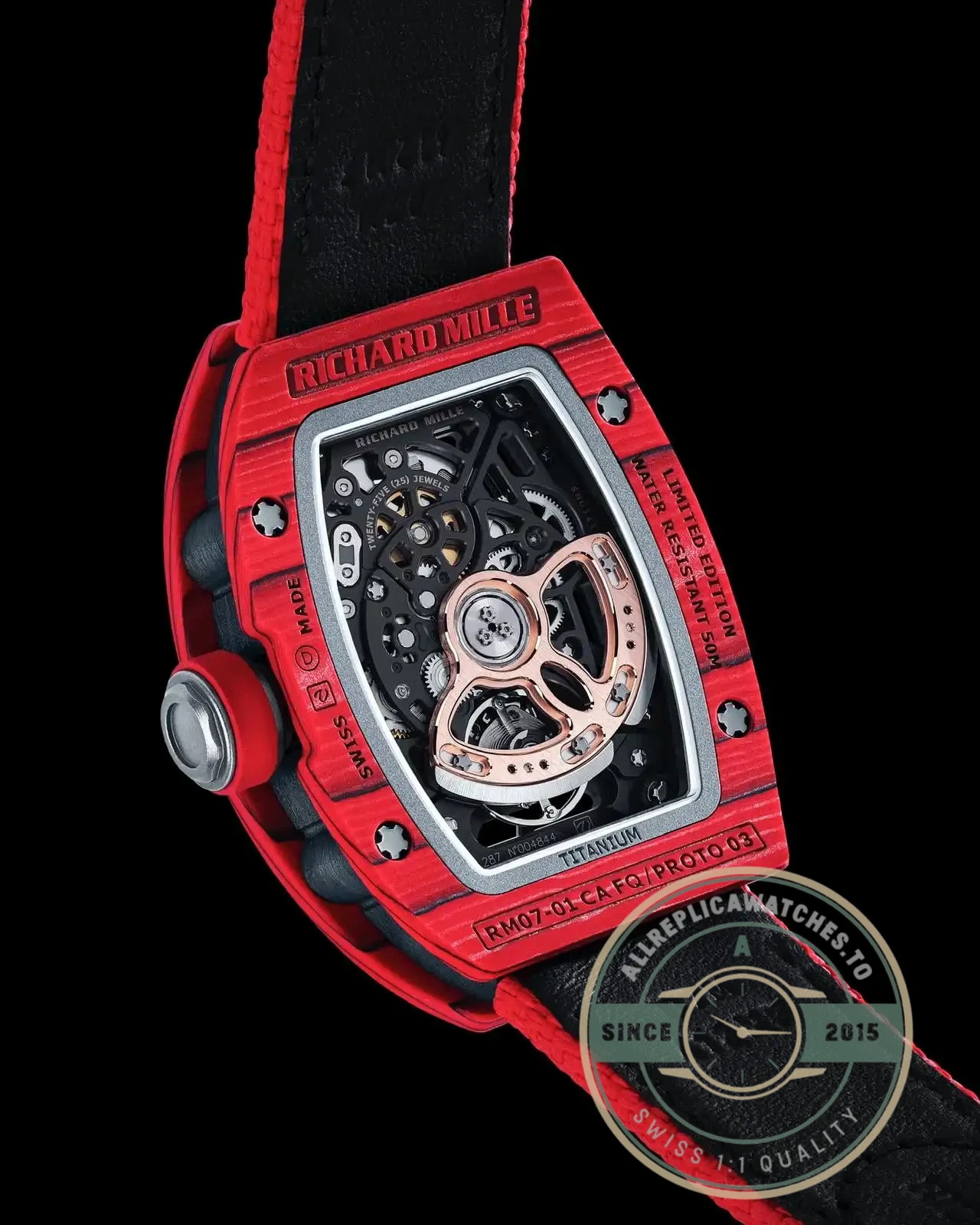 Replica Richard Mille 07-02 Automatic Winding Racing Red Limited Edition - Swiss Movement Replica Watch