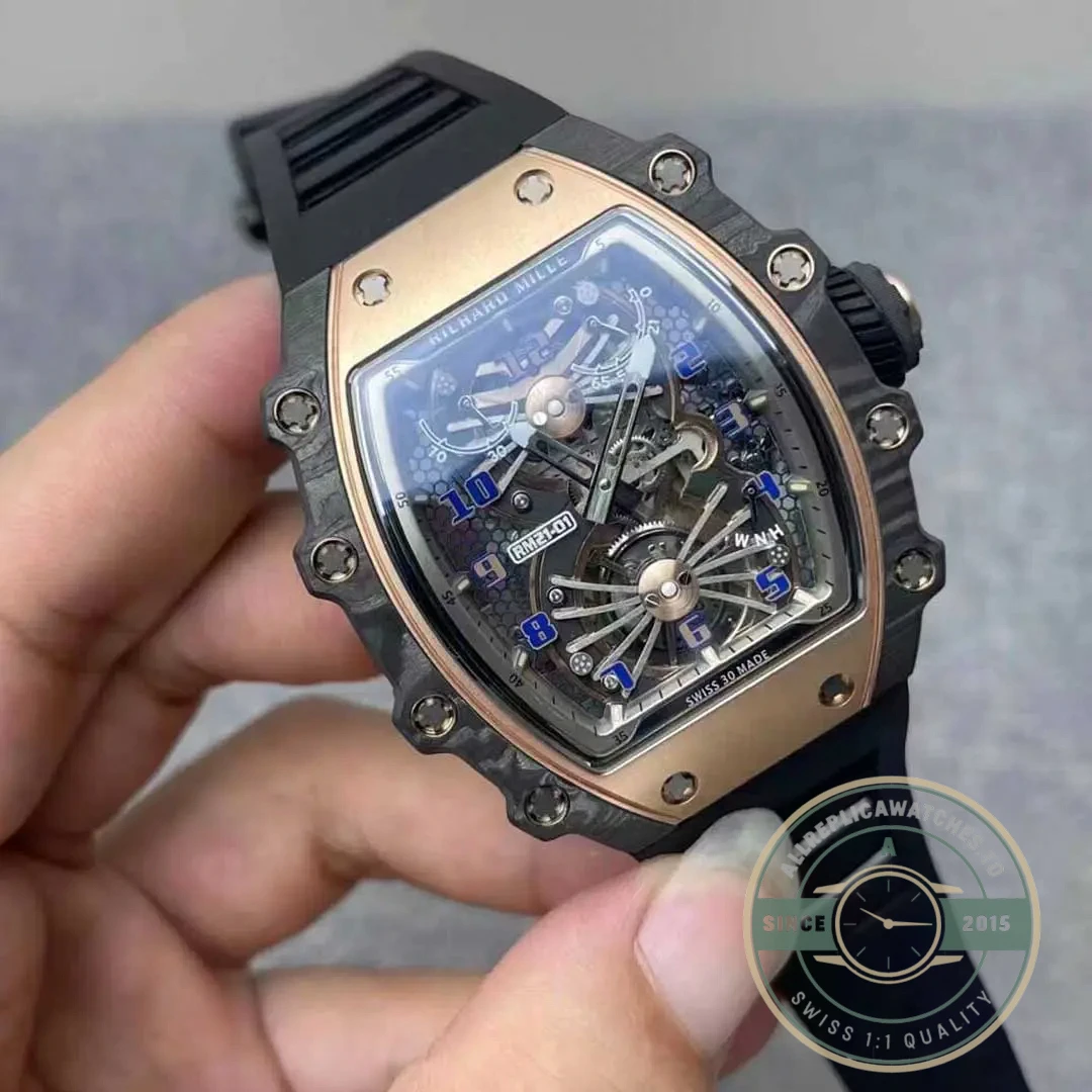 Replica Richard Mille 21-01 Tourbillon Skeleton Dial - Premium Super Clone Watch