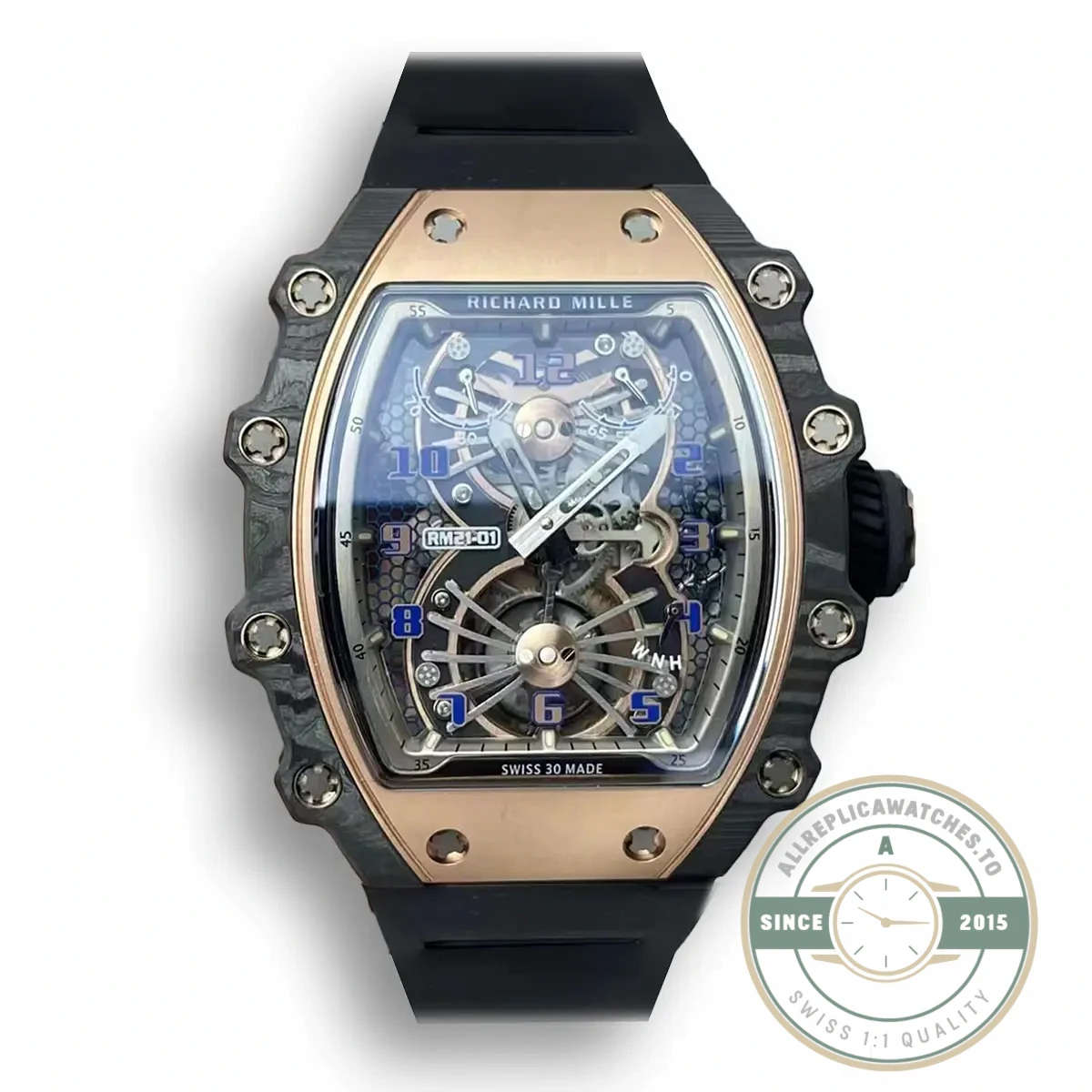 Replica Richard Mille 21-01 Tourbillon Skeleton Dial - Budget Luxury Replica Watch