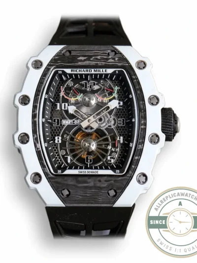 Replica Richard Mille 21-02 V2 Black Rubber Strap - Swiss Movement Replica Watch
