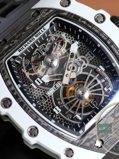 Replica Richard Mille 21-02 V2 Black Rubber Strap - Best Quality Replica Watch