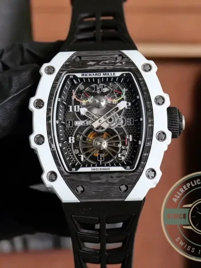 Replica Richard Mille 21-02 V2 Black Rubber Strap - Best Quality Replica Watch
