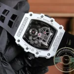 Replica Richard Mille 21-02 V2 Black Rubber Strap - Swiss Movement Replica Watch