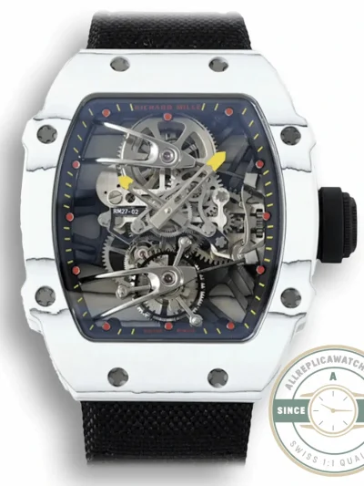 Replica Richard Mille 27-02 Rafael Nadal Tourbillon Black Strap - Affordable Luxury Replica Timepiece