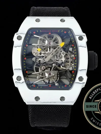 Replica Richard Mille 27-02 Rafael Nadal Tourbillon Black Strap - Affordable Luxury Replica Timepiece