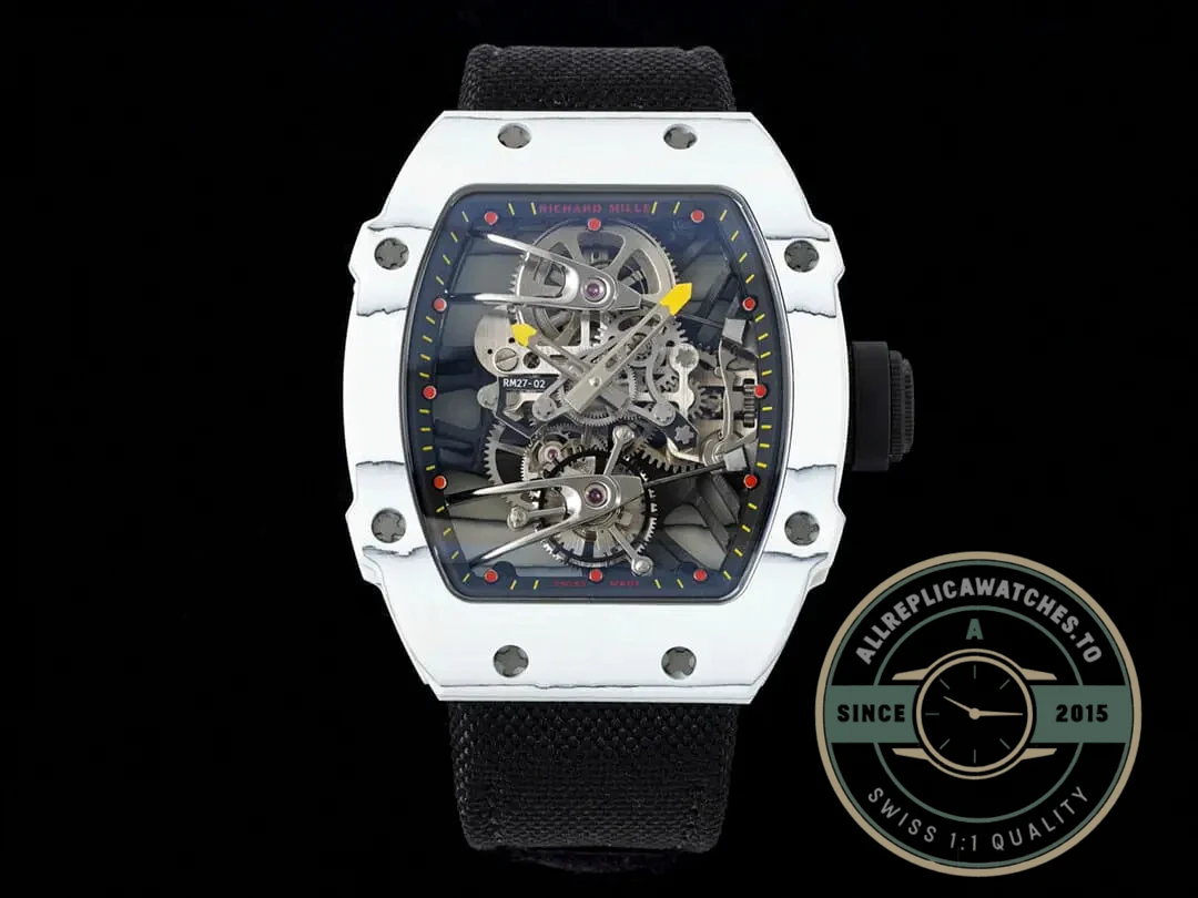 Replica Richard Mille 27-02 Rafael Nadal Tourbillon Black Strap - Affordable Luxury Replica Timepiece