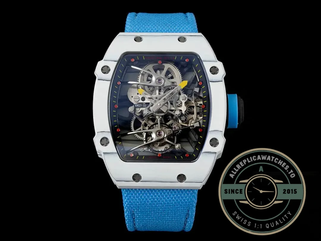 Replica Richard Mille 27-02 Rafael Nadal Tourbillon Blue Strap - Factory Super Clone Watch