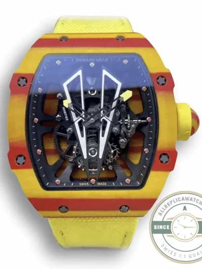 Replica Richard Mille 27-03 Tourbillon Yellow Strap - Top-Tier Swiss Replica Watch