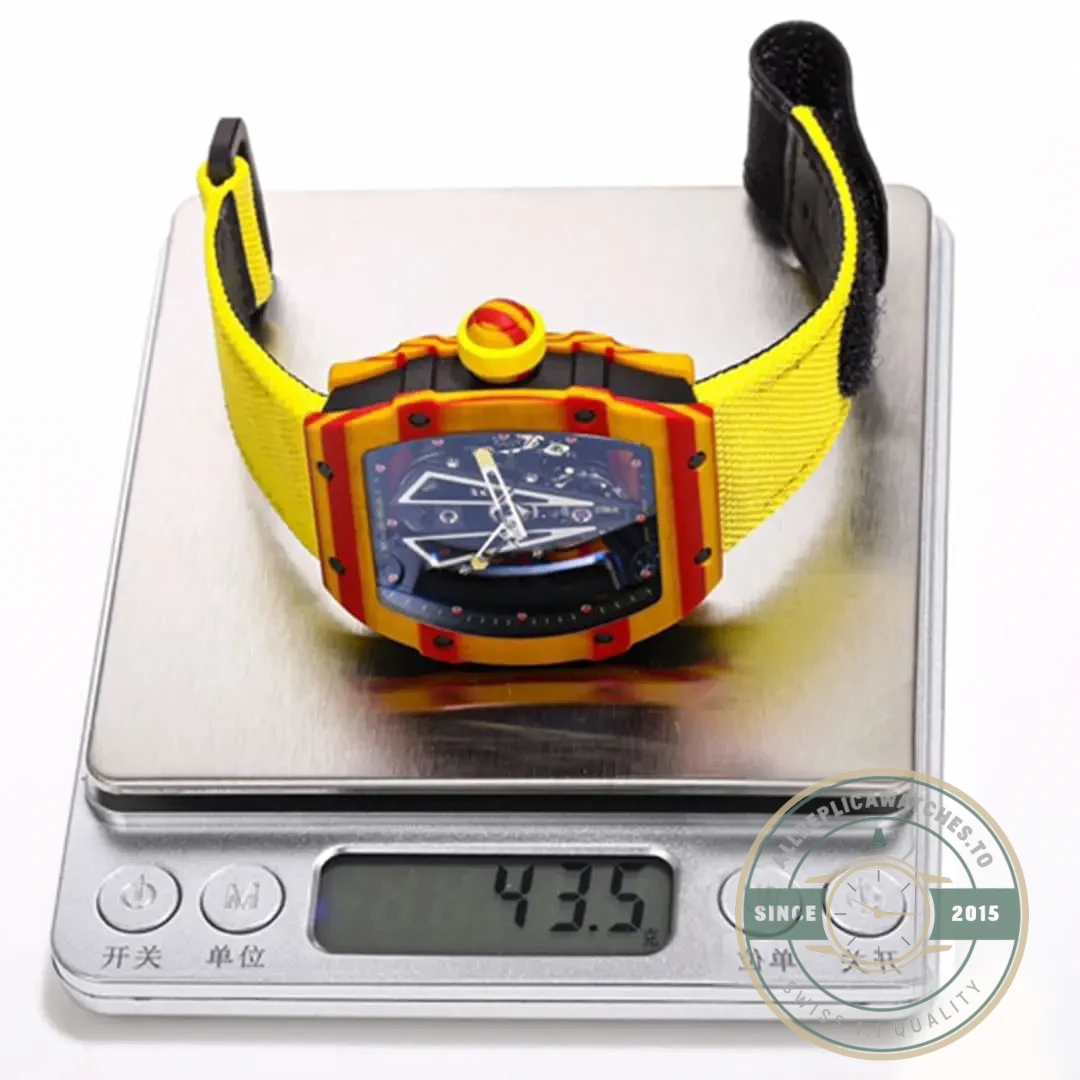 Replica Richard Mille 27-03 Tourbillon Yellow Strap - Budget Luxury Replica Watch