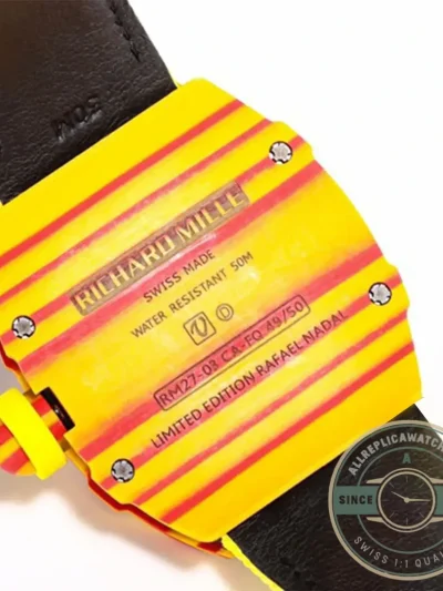 Replica Richard Mille 27-03 Tourbillon Yellow Strap - Affordable Super Clone Watch