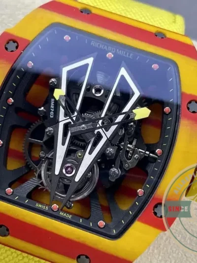Replica Richard Mille 27-03 Tourbillon Yellow Strap - Affordable Luxury Replica Timepiece
