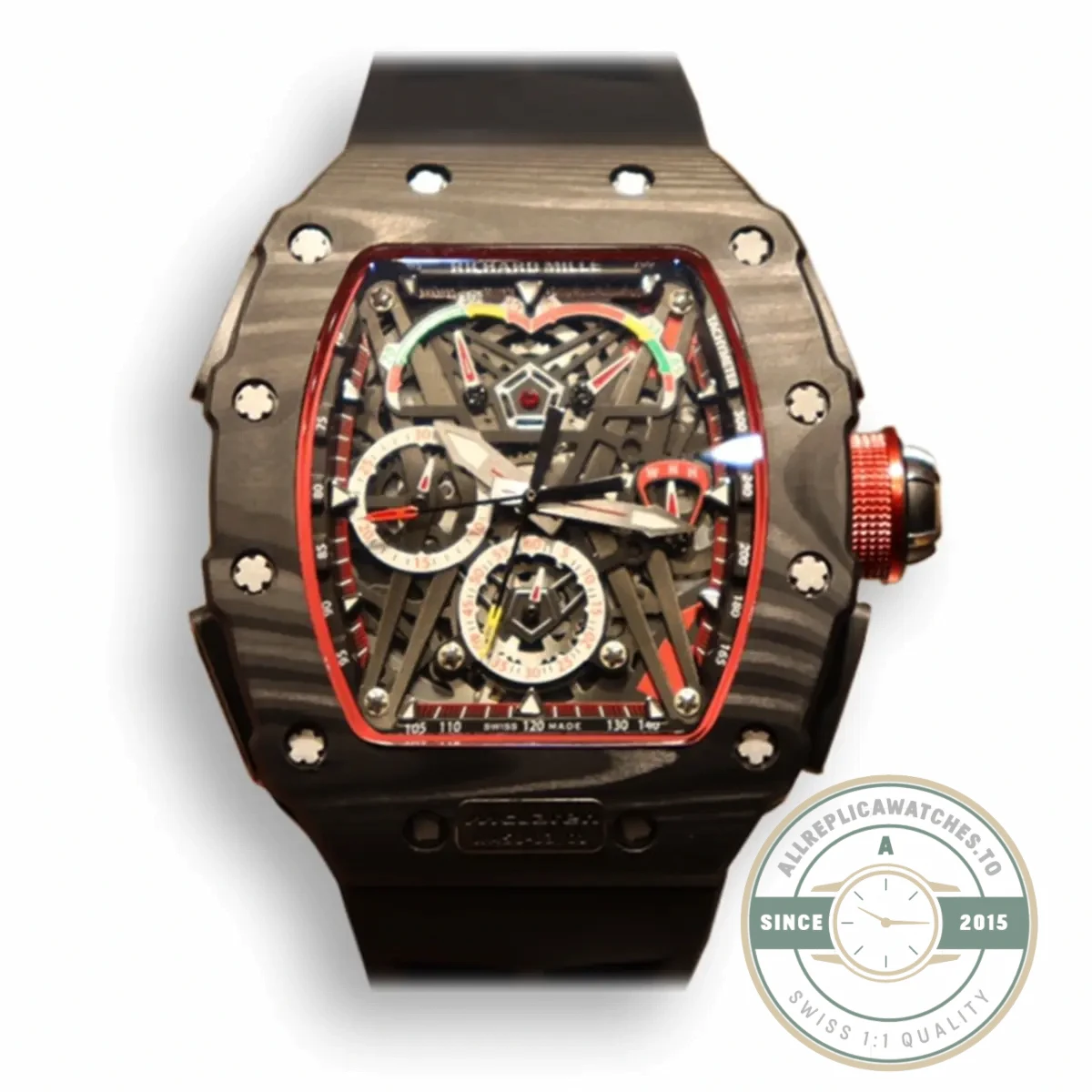 Replica Richard Mille 50-03 Black Carbon Case - 1:1 Swiss Replica Watch