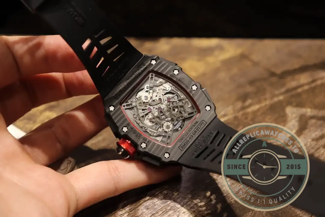 Replica Richard Mille 50-03 Black Carbon Case - Top-Tier Swiss Replica Watch