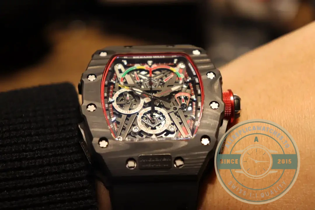 Replica Richard Mille 50-03 Black Carbon Case - Swiss Movement Replica Watch