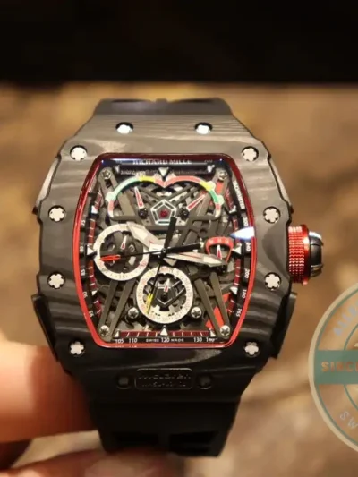 Replica Richard Mille 50-03 Black Carbon Case - Swiss Movement Replica Watch