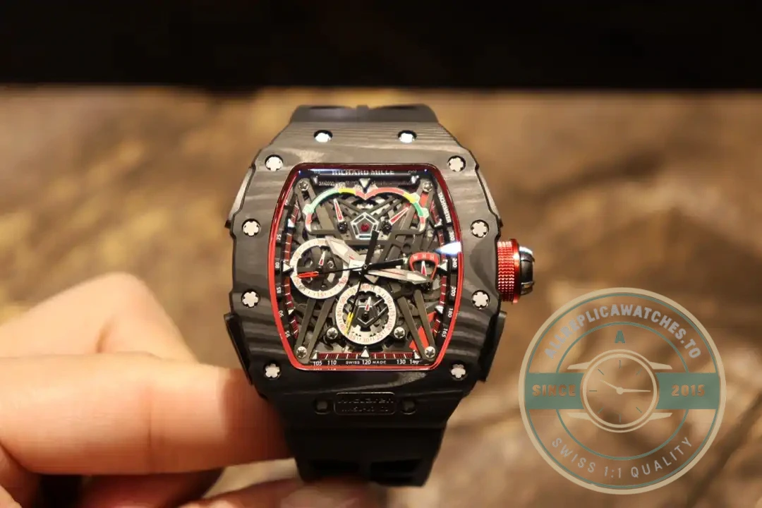 Replica Richard Mille 50-03 Black Carbon Case - Swiss Movement Replica Watch