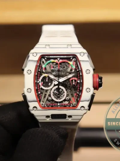 Replica Richard Mille 50-03 White Carbon Fiber Case - High-Grade Replica Watch