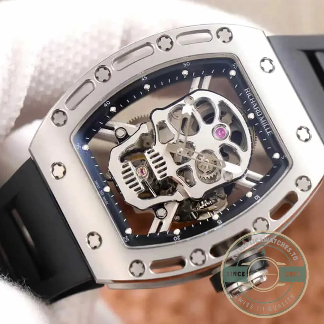 Replica Richard Mille 52-01 Tourbillon Skull Dial - Factory Super Clone Watch