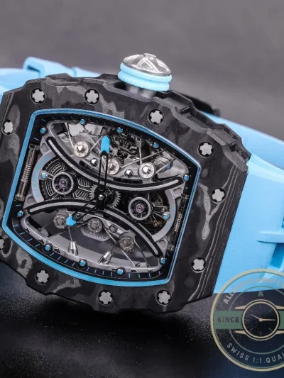Replica Richard Mille 53-01 Black Carbon Swiss Tourbillon Movement - Budget Luxury Replica Watch