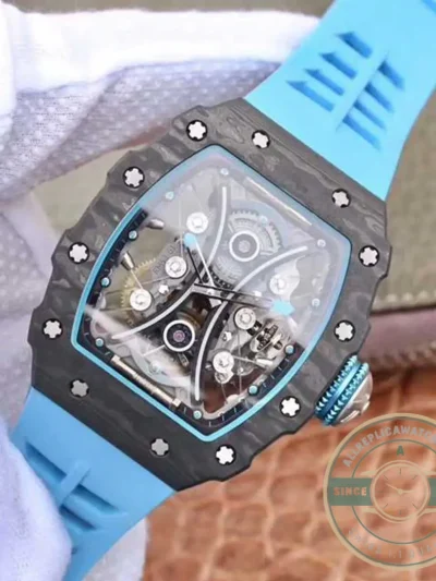 Replica Richard Mille 53-01 Black Carbon Swiss Tourbillon Movement - Top-Tier Swiss Replica Watch