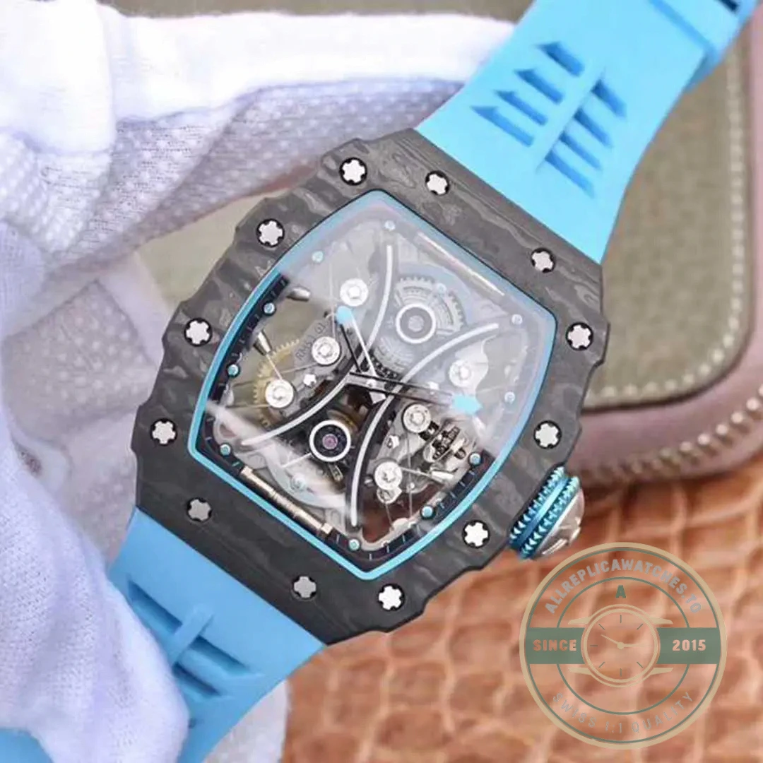 Replica Richard Mille 53-01 Black Carbon Swiss Tourbillon Movement - Top-Tier Swiss Replica Watch