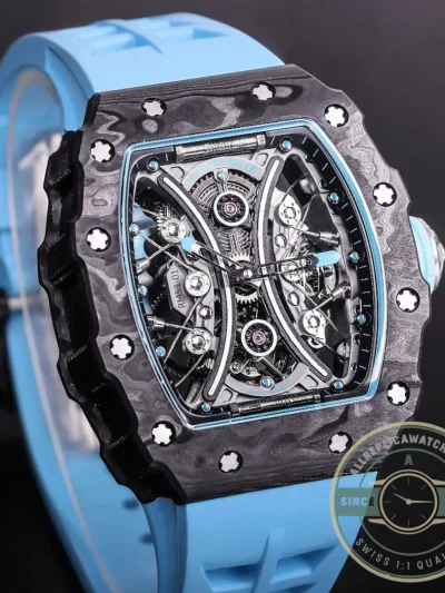 Replica Richard Mille 53-01 Black Carbon Swiss Tourbillon Movement - Top-Tier Swiss Replica Watch