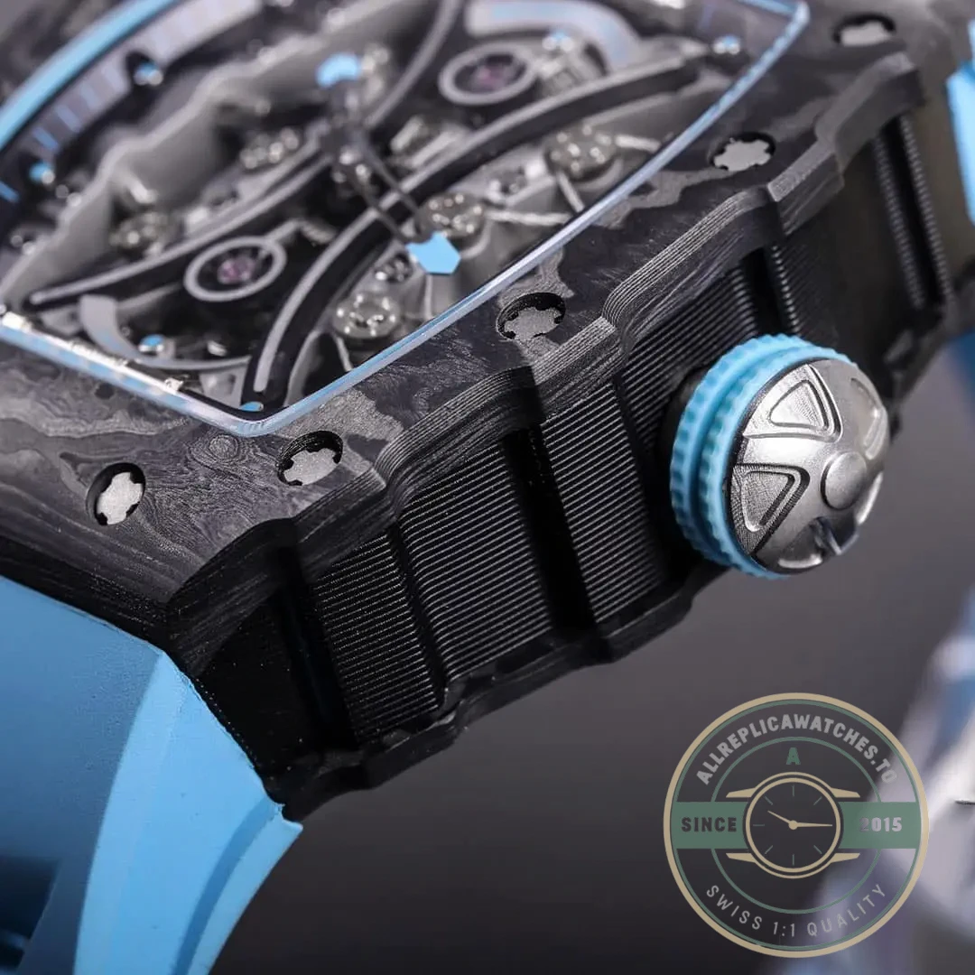 Replica Richard Mille 53-01 Black Carbon Swiss Tourbillon Movement - Top-Tier Swiss Replica Watch