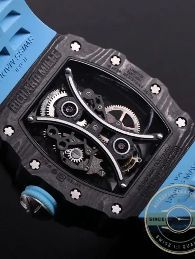 Replica Richard Mille 53-01 Black Carbon Swiss Tourbillon Movement - Top-Tier Swiss Replica Watch