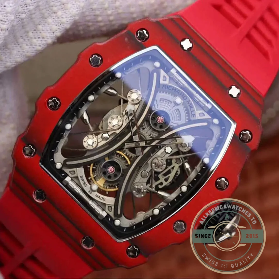 Replica Richard Mille 53-01 Red Tpt Carbon Fiber - 1:1 Swiss Replica Watch