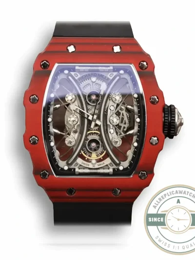 Replica Richard Mille 53-01 Tpt Carbon Fiber Black Strap - Best Quality Replica Watch