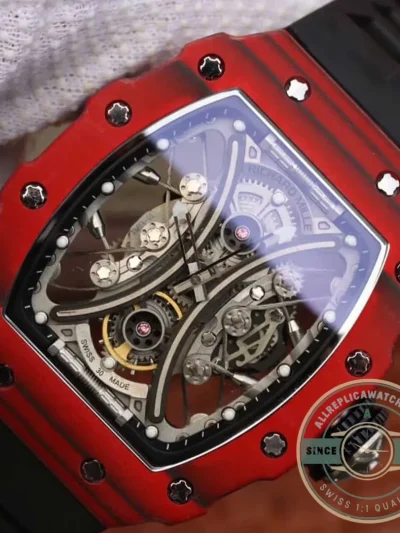 Replica Richard Mille 53-01 Tpt Carbon Fiber Black Strap - Budget Luxury Replica Watch