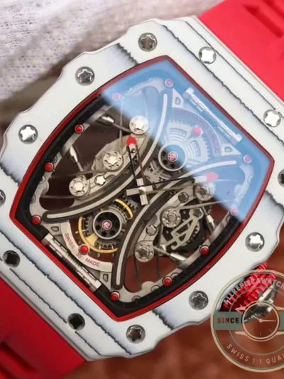 Replica Richard Mille 53-01 Tpt Carbon Fiber Red Strap - Budget Luxury Replica Watch