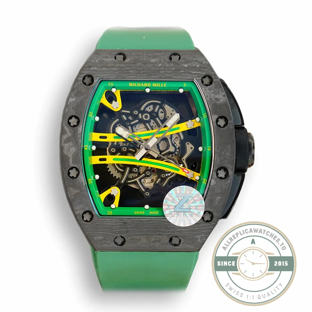Replica Richard Mille 59-01 Ultimate Track Green Strap - Affordable Luxury Replica Timepiece