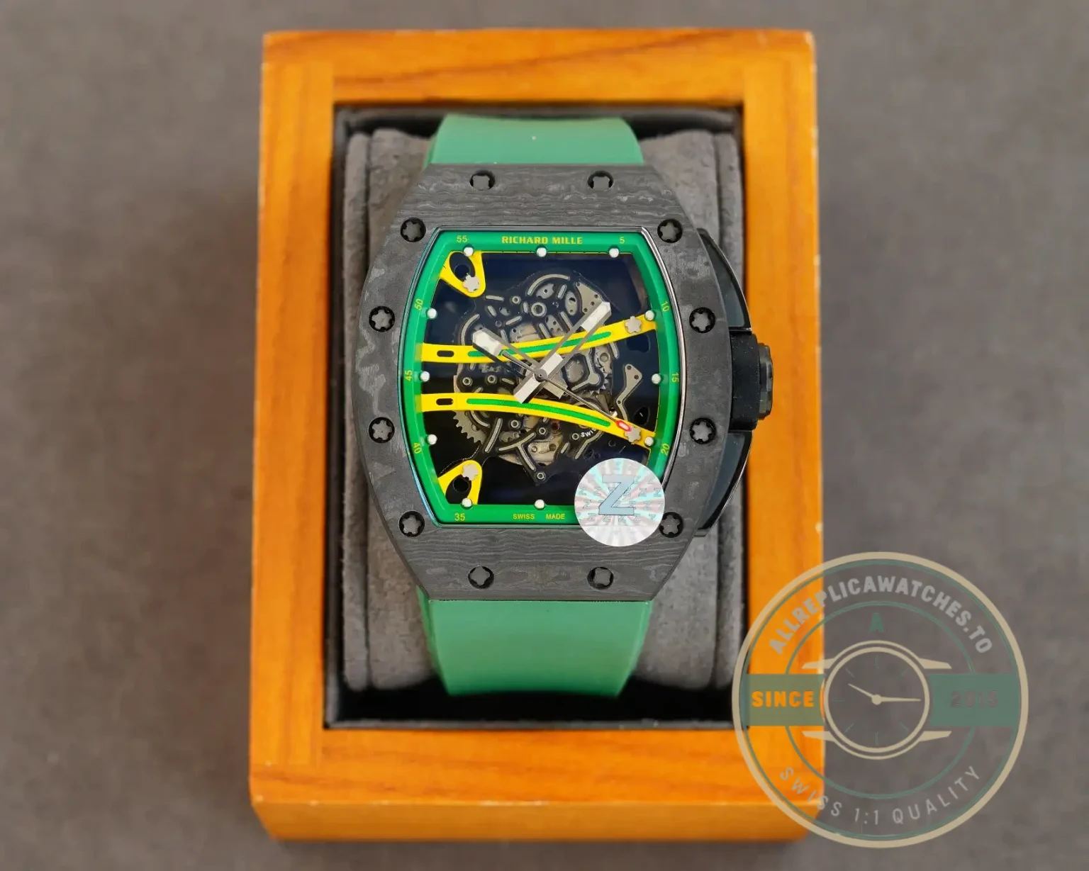 Replica Richard Mille 59-01 Ultimate Track Green Strap - Affordable Luxury Replica Timepiece