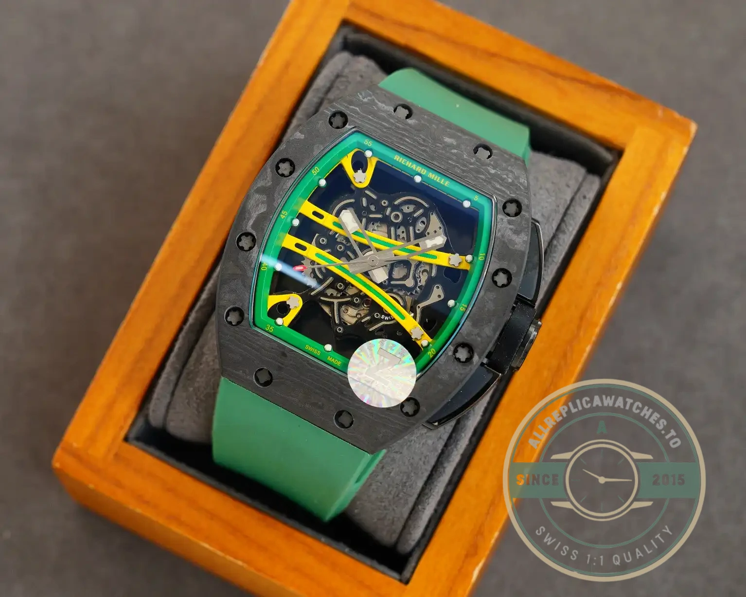 Replica Richard Mille 59-01 Ultimate Track Green Strap - Affordable Luxury Replica Timepiece